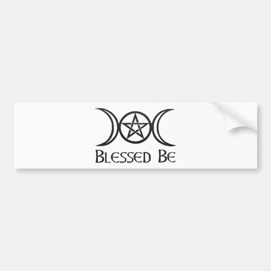 Gesegnet be Hexen Art Hexengeschenke Hexerei Paga Autoaufkleber (Vorne)