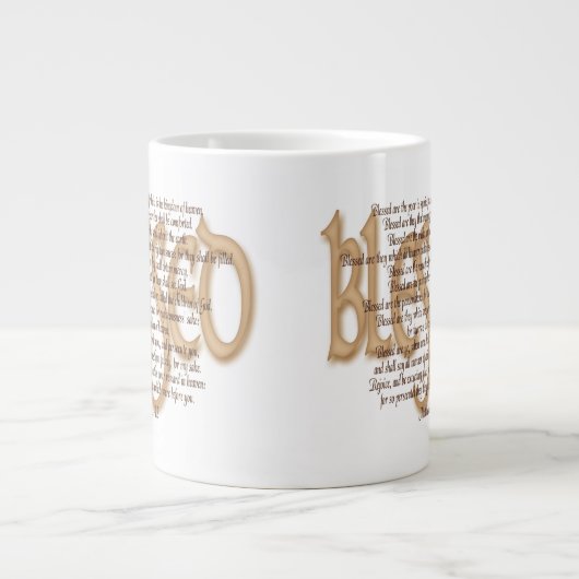 Gesegnet - Beatitudes Jumbo-Tasse (Vorderseite)