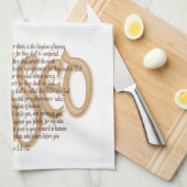 Gesegnet - Beatitudes Küchentuch (Viertel Falte)