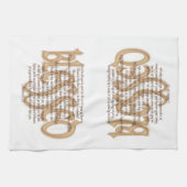 Gesegnet - Beatitudes Küchentuch (Horizontal)