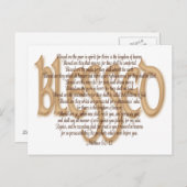 Gesegnet - Beatitudes Postkarte (Vorne/Hinten)