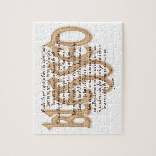 Gesegnet - Beatitudes Puzzle (Vertikal)