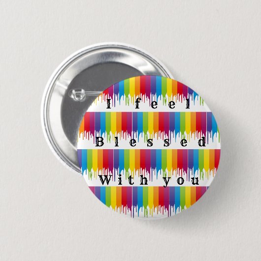 gesegnet button (Vorne & Hinten)