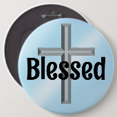 Gesegnet Button (Vorne & Hinten)