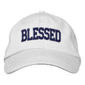 Gesegnet - Cap Bestickte Kappe (Vorderseite)