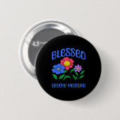 Gesegnet - Christliche Bibelvers Glaube Langarmshi Button (Vorne & Hinten)
