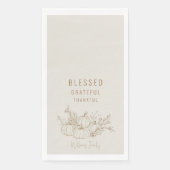 Gesegnet dankbar, dass Sie einen einfachen Pumpket Serviette (Vorderseite)