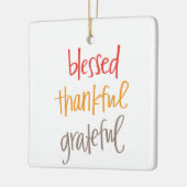Gesegnet dankbar keramikornament (Links)