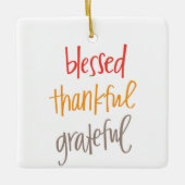 Gesegnet dankbar keramikornament (Vorderseite)