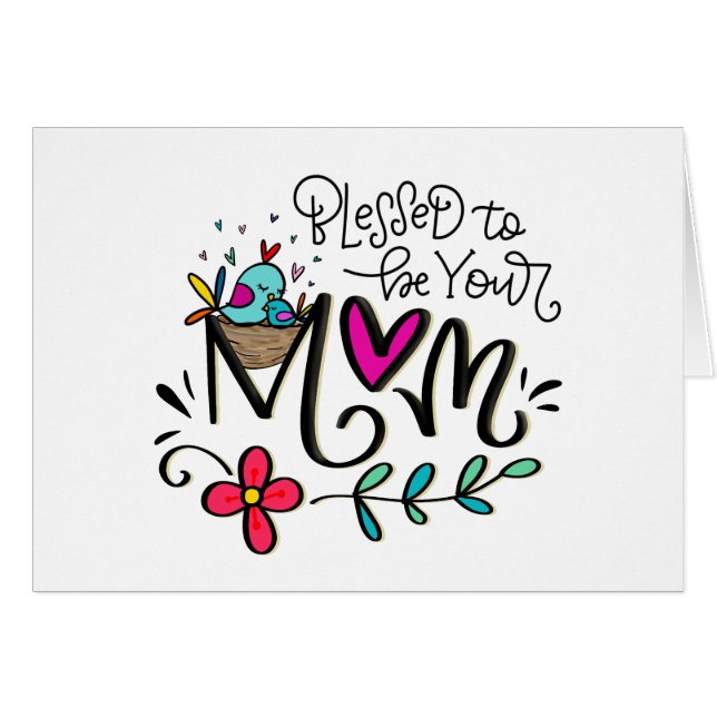 Gesegnet, deine Mama zu sein (Vorderseite (Horizontal))