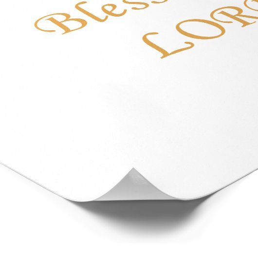 Gesegnet - Die Christliche Schmetterlingsverse der Poster (Ecke)