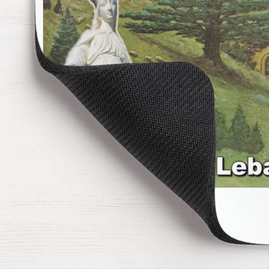 Gesegnet durch der Libanon-Mausunterlage Mousepad (Ecke)