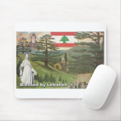 Gesegnet durch der Libanon-Mausunterlage Mousepad (Mit Mouse)