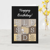 Gesegnet durch die Fülle der Schönheit Karte (Gelbe Blume)