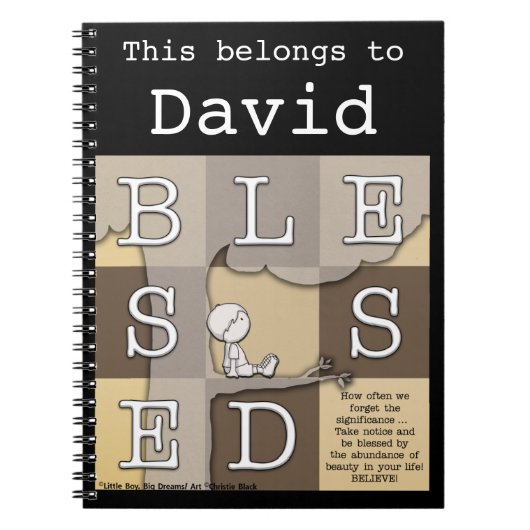 Gesegnet durch die Fülle der Schönheit Notizblock (Vorderseite)