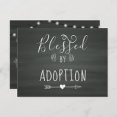 Gesegnet durch Party Einladung der Adoption Ankünd (Vorne/Hinten)