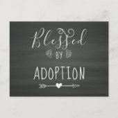 Gesegnet durch Party Einladung der Adoption Ankünd (Vorderseite)