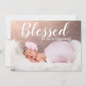 Gesegnet, ein gesegnetes Mädchen zu sein Ankündigung (Vorderseite)