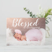 Gesegnet, ein gesegnetes Mädchen zu sein Ankündigung (Stehend Vorderseite)