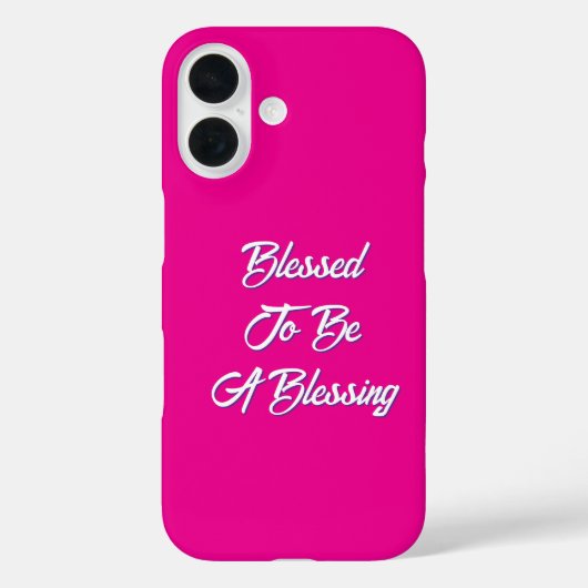 Gesegnet, ein heißes Rosa zu sein Case-Mate iPhone Hülle (Rückseite)