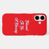 Gesegnet, ein Segen Rot zu sein Case-Mate iPhone Hülle (Rückseite (Horizontal))