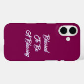 Gesegnet, ein Segen Wein zu sein Case-Mate iPhone Hülle (Rückseite (Horizontal))