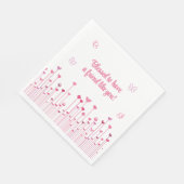 Gesegnet, einen Freund zu haben, wie du rosa Valen Serviette (Ecke)