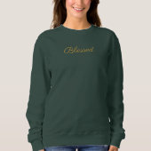 Gesegnet einfach Minimalistisch Sweatshirt (Vorderseite)