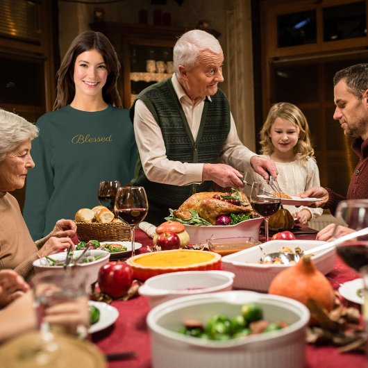 Gesegnet einfach Minimalistisch Sweatshirt