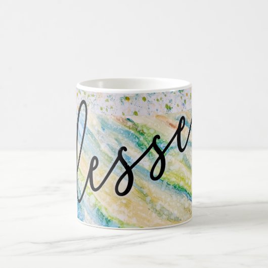 "Gesegnet" einfache abstrakte Tasse (Mittel)