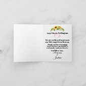 Gesegnet, es ist eine Mädchenankündigung Einladung (Innenseite)