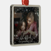 Gesegnet. Festivals Foto Weihnachten Ornament Aus Metall (Rechts)