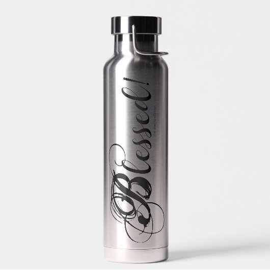 Gesegnet! Flasche (Silber) (Links)