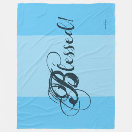 Gesegnet! Fleece Blanket (blau)