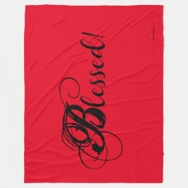 Gesegnet! Fleece Blanket (rot)