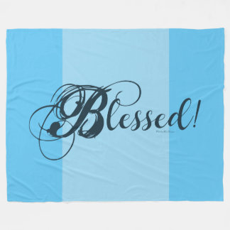 Gesegnet! Fleece-Decke (Blau) Fleecedecke