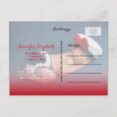 gesegnet | Foto Baby Birth Ankündigung (Rückseite)