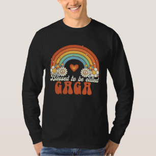 Gesegnet Gaga Groovy Regenbogen Mutter s genannt z T-Shirt