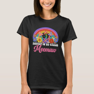 Gesegnet, genannt Meemaw Rainbow Groovy Hippie T-Shirt