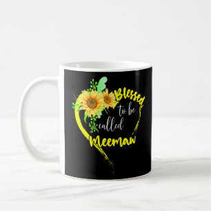 Gesegnet, genannt Meemaw Sonnenblume Meemaw Mothe Kaffeetasse