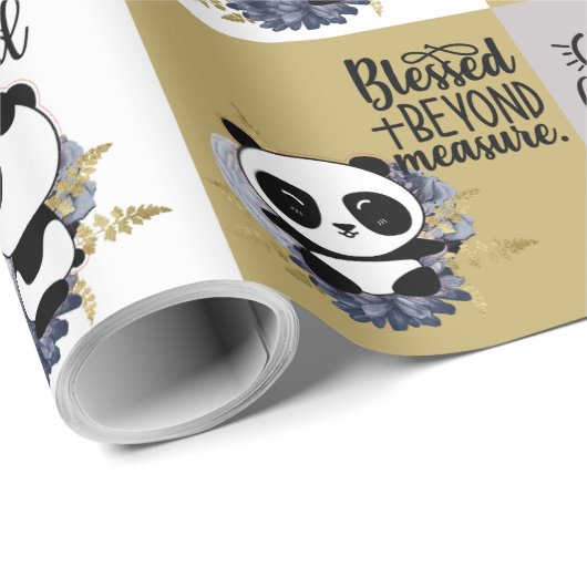 Gesegnet; gesegnet jenseits von Maß; wähle Freundl Geschenkpapier (Rolleneckpunkt)