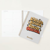 Gesegnet, gesegnet und mit Kaffee besessener Plane Planer (Anzeige)