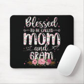 Gesegnet, Gram-Blumenliebhaber Mütter genannt zu w Mousepad (Mit Mouse)
