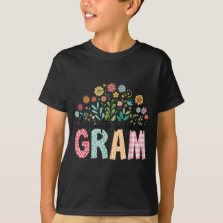 Gesegnet, Gram Floral Muttertag genannt zu werden T-Shirt