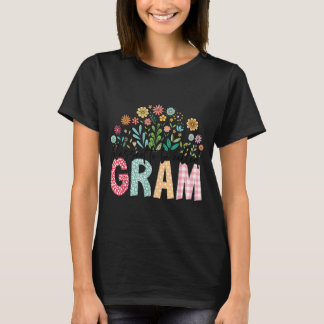 Gesegnet, Gram Floral Muttertag genannt zu werden T-Shirt