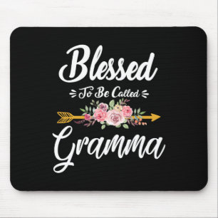 Gesegnet, Gramma Floral zum Muttertag genannt zu w Mousepad