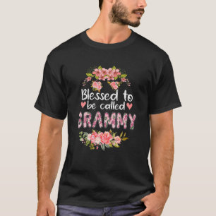 Gesegnet Grammy Floral Grammy Mütter genannt zu we T-Shirt