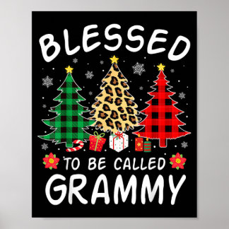 Gesegnet, Grammy-Weihnachtsbaum-Leopard genannt zu Poster