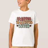 "Gesegnet Grateful Loved" Kinder Shirt, Erntedank T-Shirt (Vorderseite)