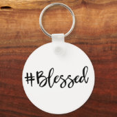 Gesegnet Hashtag Schlüsselanhänger (Vorderseite)